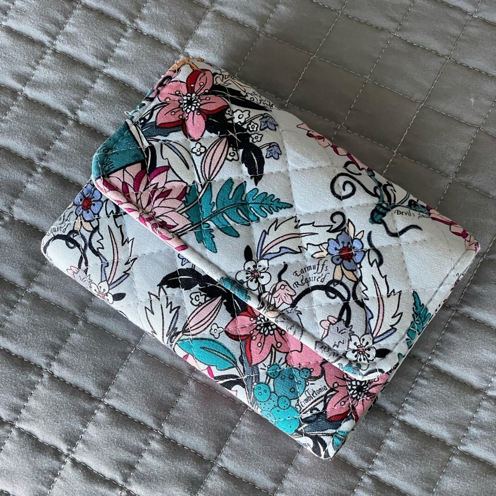 Vera Bradley RFID Riley Compact Wallet, Harry Potter "Herbology"
